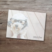 Ihr Foto leuchtet automatisch mit dem Namen auf Post-it Klebezettel