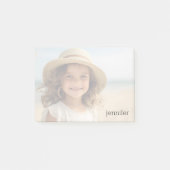 Ihr Foto leuchtet automatisch mit dem Namen auf Post-it Klebezettel (Vorderseite)