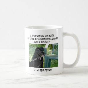 Ihr Foto! Mischung bester Freund-Staffordshires Kaffeetasse