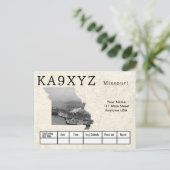 Ihr Foto Missouri geformt Cutout Custom QSL Postkarte (Stehend Vorderseite)