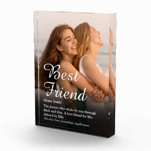 Ihr Foto mit der besten Freunde Definition (Rechts)