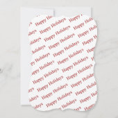 Ihr Foto mit Extravaganten Weihnachtsfeiertagen Feiertagskarte (Rückseite)