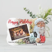 Ihr Foto mit Extravaganten Weihnachtsfeiertagen Feiertagskarte (Stehend Vorderseite)