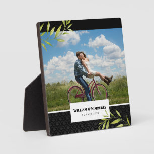 Ihr Foto mit Laurel und Damask personalisiert Fotoplatte