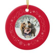Ihr Foto mit Original Handrawn Weihnachtskranz
