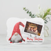 Ihr Foto mit schneebedeckten Weihnachten Extravaga (Stehend Vorderseite)