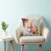 Ihr Foto mit weißem Marmor Kissen (Stuhl )