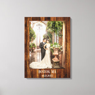 Ihr Foto mit Wood Custom Print Leinwanddruck