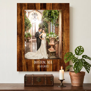 Ihr Foto mit Wood Custom Print Leinwanddruck