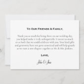 Ihr Foto, modern Dankeschön Karte (Rückseite)