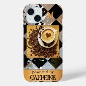 Ihr Foto Monogram Coffee Phone Case (Rückseite)