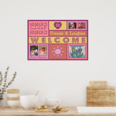 IHR FOTO & MONOGRAM individuelles Schlafzimmerplak Poster (Küche)