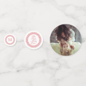 IHR Foto, Monogramm und Textkonfetti Konfetti (Vorderseiten)