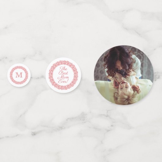 IHR Foto, Monogramm und Textkonfetti Konfetti (Rückseiten)