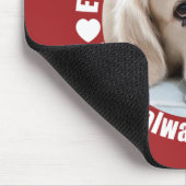 IHR FOTO & Monogramm weit weg von der Liebe Mousep Mousepad (Ecke)