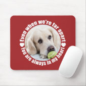 IHR FOTO & Monogramm weit weg von der Liebe Mousep Mousepad (Mit Mouse)