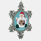 IHR Foto & Name Maßgeschneiderte Santa Ornament (Links)
