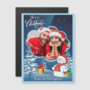IHR Foto & Name(n) Weihnachten Magnetkarte