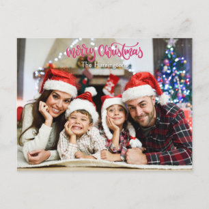 IHR Foto & Name(n) Weihnachten Postkarte