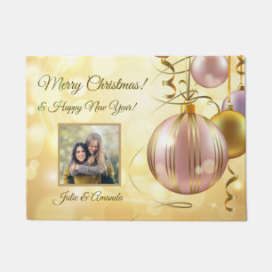 IHR Foto & Name(n) Weihnachtsbälle Türmatte