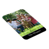 Ihr Foto & Name oder Ihre Meldung in weißem Skript Magnet (Rechte Seite)