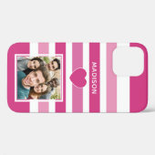Ihr FOTO & NAME Stripes Muster Gehäuse Case-Mate iPhone Hülle (Rückseite (Horizontal))