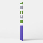 Ihr FOTO & NAME Stripes Muster Gehäuse Case-Mate iPhone Hülle (Rückseite / Rechts)