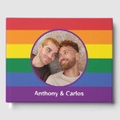 IHR Foto-, Name- und Text-Rainbow-Pride Gästebuch (Vorderseite)