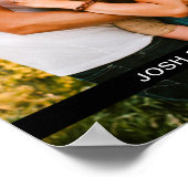 Ihr Foto & Name Wall Poster (Ecke)