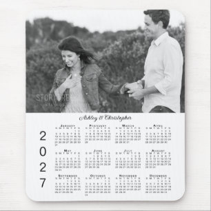 Ihr Foto Namen Personalisierter 2027 Kalender Mousepad