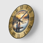 Ihr Foto nautisch Runde Wanduhr (Winkel)