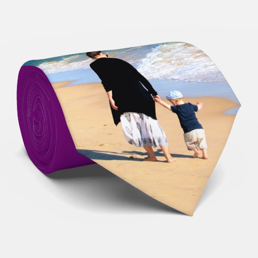 Ihr Foto Neck Tie mit benutzerdefinierter Textausw Krawatte (Gerollt)