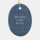 Ihr Foto Niedlich Blue Cat Keramikornament (Hinten)