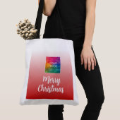 Ihr Foto oder Logo Frohe Weihnachten Große Schulte Tasche (Von Nahem)
