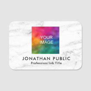 Ihr Foto oder Logo hier Modern Template Marble Namensschild