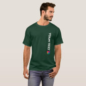 Ihr Foto oder Logo Mens Modern Deep Forest Green T-Shirt (Vorne ganz)