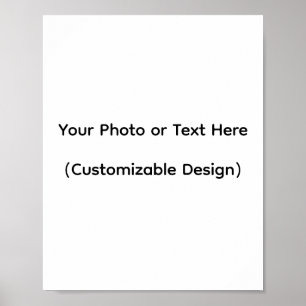 Ihr Foto oder Text hier (individuelles Design) Poster