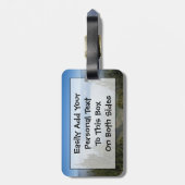 Ihr Foto oder Waimea Canyon Über den Wolken Gepäckanhänger (Rückseite vertikal)