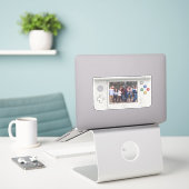 Ihr Foto Old School Handheld Electronic Gaming Aufkleber (Laptop auf Schreibtisch)
