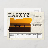 Ihr Foto Oregon Shaped Cutout Custom QSL Postkarte (Vorne/Hinten)