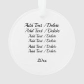 Ihr Foto Ornament (Rückseite)