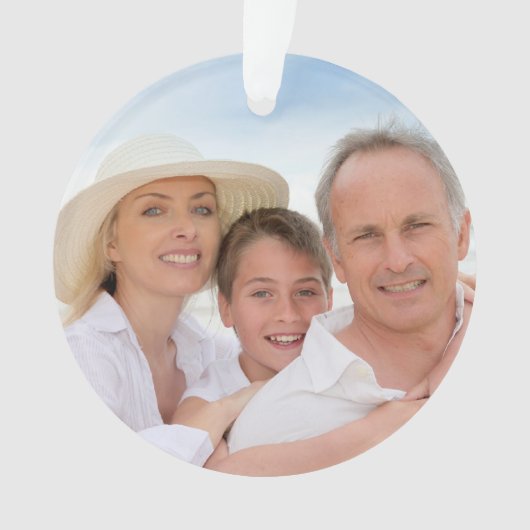 Ihr Foto-Ornament oder -Tag Ornament (Vorderseite)