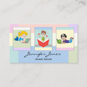 Ihr Foto Pastellehrer oder Kinderautor Visitenkarte (Vorderseite)
