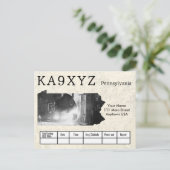 Ihr Foto Pennsylvania Cutout Custom QSL Postkarte (Stehend Vorderseite)