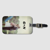 Ihr Foto, personalisieren, Initialen, einfach Gepäckanhänger (Vorderseite (Horizontal))