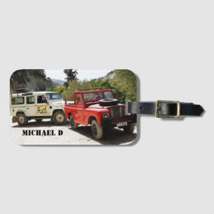 Ihr Foto, personalisieren, Initialen, einfach Gepäckanhänger