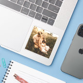 Ihr Foto Personalisiert Fotografie Aufkleber (Laptop mit iPhone)
