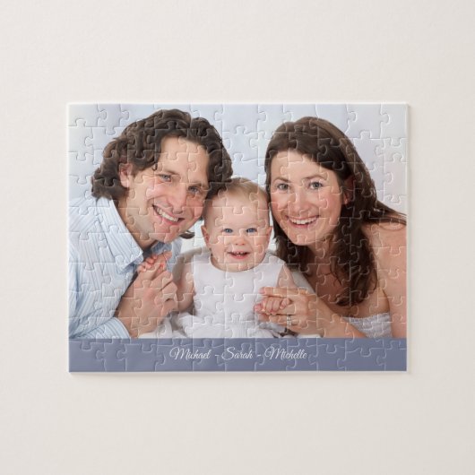 Ihr Foto Personalisiert Name Jigsaw Puzzle (Horizontal)