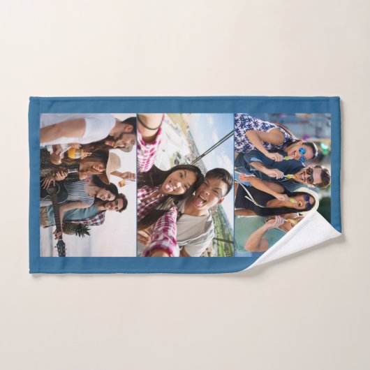 IHR FOTO personalisierte Farbtuchhandtuch Set (Handtuch)