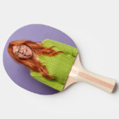 Ihr Foto Personalisierte Funny Custom Gastgeschenk Tischtennis Schläger (Seitenansicht)